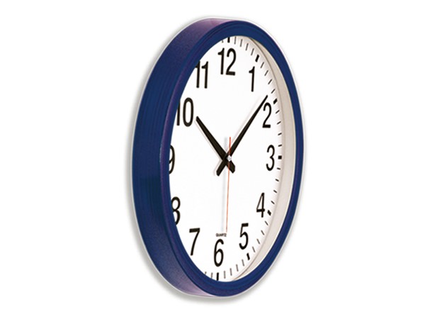 OFİS DUVAR SAATİ LACİVERT (35 CM)
